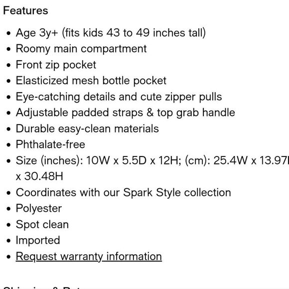 Skip Hop Strawberry Themed Backpack - Picture 6 of 6